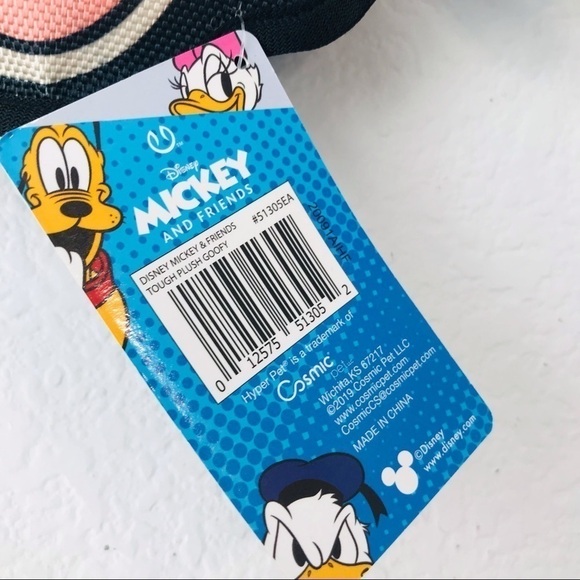 New! Disney Goofy Tough Dog Puppy Small Squeaky Toy - Picture 6 of 7